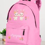 Σχολική Τσάντα για Κορίτσια Δημοτικού, Ροζ με Λαγουδάκια