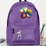 Σχολική Τσάντα για Γυμνασίο & Λύκειο, Μωβ με Σχέδιο Balloons