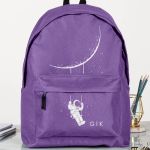 Σχολική Τσάντα για Γυμνασίο & Λύκειο, Μωβ Space Swing