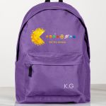 Σχολική Τσάντα για Γυμνασίο & Λύκειο, Μωβ με Σχέδιο Space