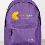 Σχολική Τσάντα για Γυμνασίο & Λύκειο, Μωβ με Σχέδιο Space