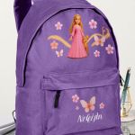 Σχολική Τσάντα για Παιδιά Δημοτικού, Μωβ με Πριγκίπισσα