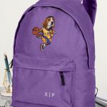 Σχολική Τσάντα για Γυμνασίο & Λύκειο, Μωβ Doggy Basket