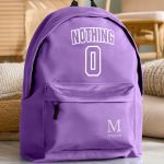 Σχολική Τσάντα για Γυμνασίο & Λύκειο, Μωβ με Σχέδιο Nothing