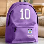 Σχολική Τσάντα για Γυμνασίο & Λύκειο, Μωβ με Σχέδιο Αργεντινή