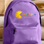 Σχολική Τσάντα για Γυμνασίο & Λύκειο, Μωβ με Σχέδιο Space