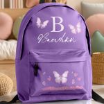 Σετ 2 Δώρα για Παιδιά, Παγούρι & Τσάντα Δημοτικού με Πεταλούδες