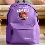 Σχολική Τσάντα για Γυμνασίο & Λύκειο, Μωβ Test Your Limits