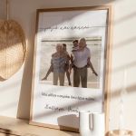Κορνίζα με Φωτογραφία & Αφιέρωση, Δώρο για Παππού & Γιαγιά