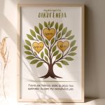 Κορνίζα με Οικογενειακό Δέντρο, Δώρο για Παππού & Γιαγιά