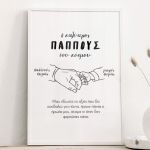 Κορνίζα με Αφιέρωση, Δώρο για τον Παππού, Best Grandfather
