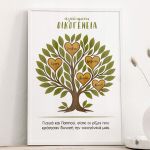 Κορνίζα με Οικογενειακό Δέντρο, Δώρο για Παππού & Γιαγιά