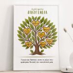Κορνίζα με Οικογενειακό Δέντρο, Δώρο για Παππού & Γιαγιά