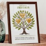 Κορνίζα με Οικογενειακό Δέντρο, Δώρο για Παππού & Γιαγιά