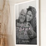 Κορνίζα με Φωτογραφία & Αφιέρωση, Μοναδικό Δώρο για Γιαγιά