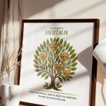Κορνίζα με Οικογενειακό Δέντρο, Δώρο για Παππού & Γιαγιά
