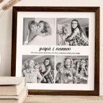 Κορνίζα με Φωτογραφίες και Αφιέρωση, Δώρο για Παππού & Γιαγιά
