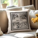 Μαξιλάρι Λινό με Φωτογραφίες, Ιδανικό Δώρο για Παππού & Γιαγιά