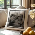 Μαξιλάρι Λινό με Φωτογραφία, Δώρο για Παππού & Γιαγιά