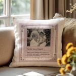 Μαξιλάρι Λινό με Φωτογραφία, Πρωτότυπο Δώρο για τη Γιαγιά