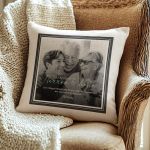 Μαξιλάρι Λινό με Φωτογραφία, Δώρο για Παππού & Γιαγιά