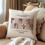 Μαξιλάρι Λινό με Φωτογραφίες, Μοναδικό Δώρο για τη Γιαγιά