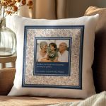 Μαξιλάρι Λινό με Φωτογραφία, Δώρο για Παππού & Γιαγιά