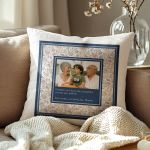 Μαξιλάρι Λινό με Φωτογραφία, Δώρο για Παππού & Γιαγιά
