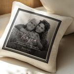 Μαξιλάρι Λινό με Φωτογραφία & Αφιέρωση, Ιδανικό Δώρο για Γιαγιά