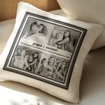 Μαξιλάρι Λινό με Φωτογραφίες, Ιδανικό Δώρο για Παππού & Γιαγιά