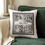 Μαξιλάρι Λινό με Φωτογραφίες, Ιδανικό Δώρο για Παππού & Γιαγιά