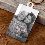 Μπρελόκ Κλειδιών Ξύλινο με Φωτογραφία, Δώρο για τη Γιαγιά