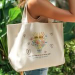 Πάνινη Τσάντα Αγοράς με Φερμουάρ, Ιδανικό Δώρο για τη Γιαγιά