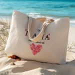 Τσάντα Παραλίας Βαμβακερή με Φερμουάρ, Δώρο για τη Γιαγιά