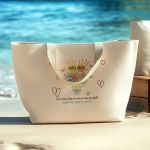 Πάνινη Τσάντα Αγοράς με Φερμουάρ, Ιδανικό Δώρο για τη Γιαγιά