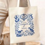 Προσωποποιημένη Τσάντα με Όνομα, Τέλειο Δώρο για Γιαγιά