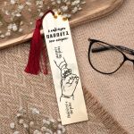 Σελιδοδείκτης Βιβλίου Golden Mirror με Όνομα, Δώρο για Παππού