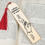 Σελιδοδείκτης Βιβλίου Golden Mirror με Όνομα, Δώρο για Παππού