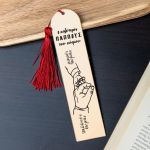 Σελιδοδείκτης Βιβλίου Golden Mirror με Όνομα, Δώρο για Παππού